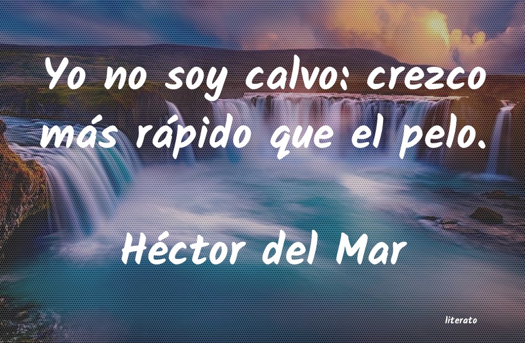 Frases de Héctor del Mar