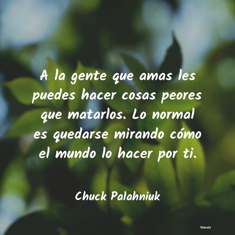 frases de Chuck Palahniuk