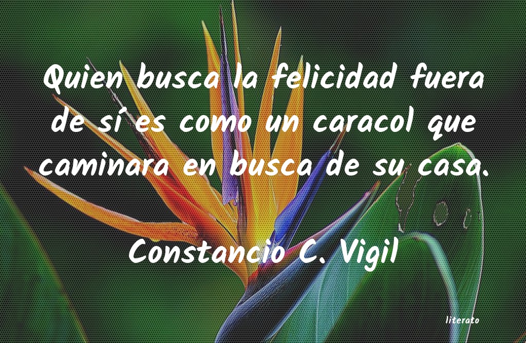 Frases de Constancio C. Vigil