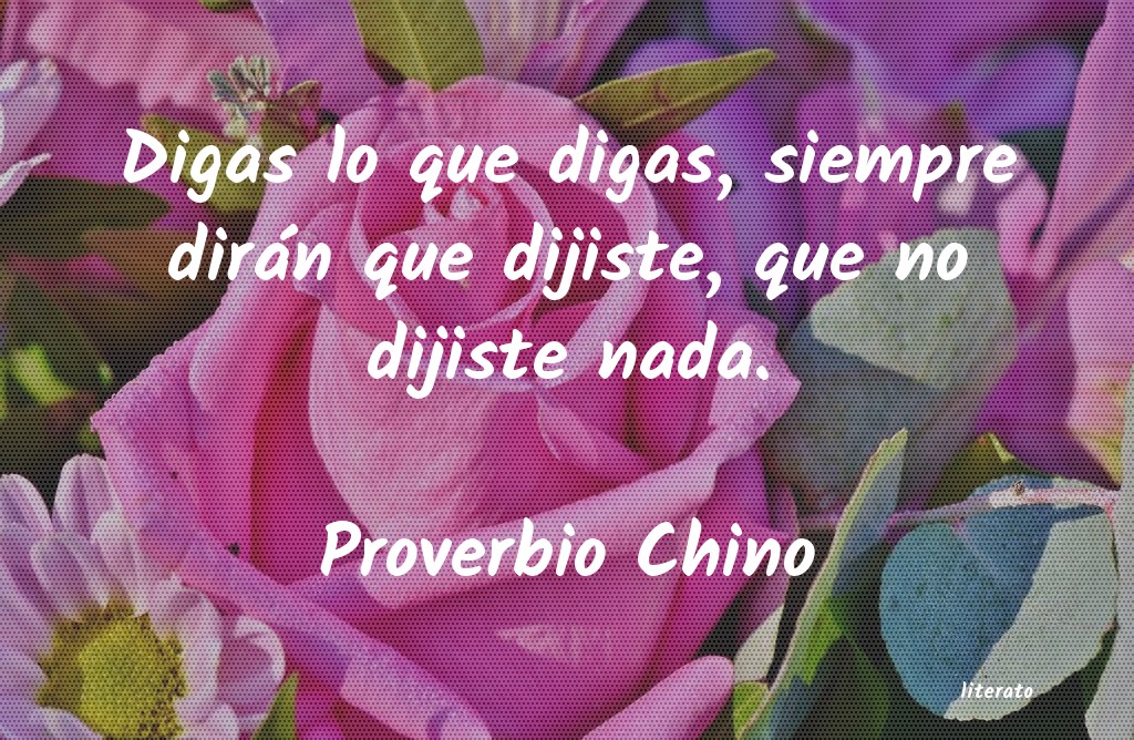 frases de Proverbio Chino