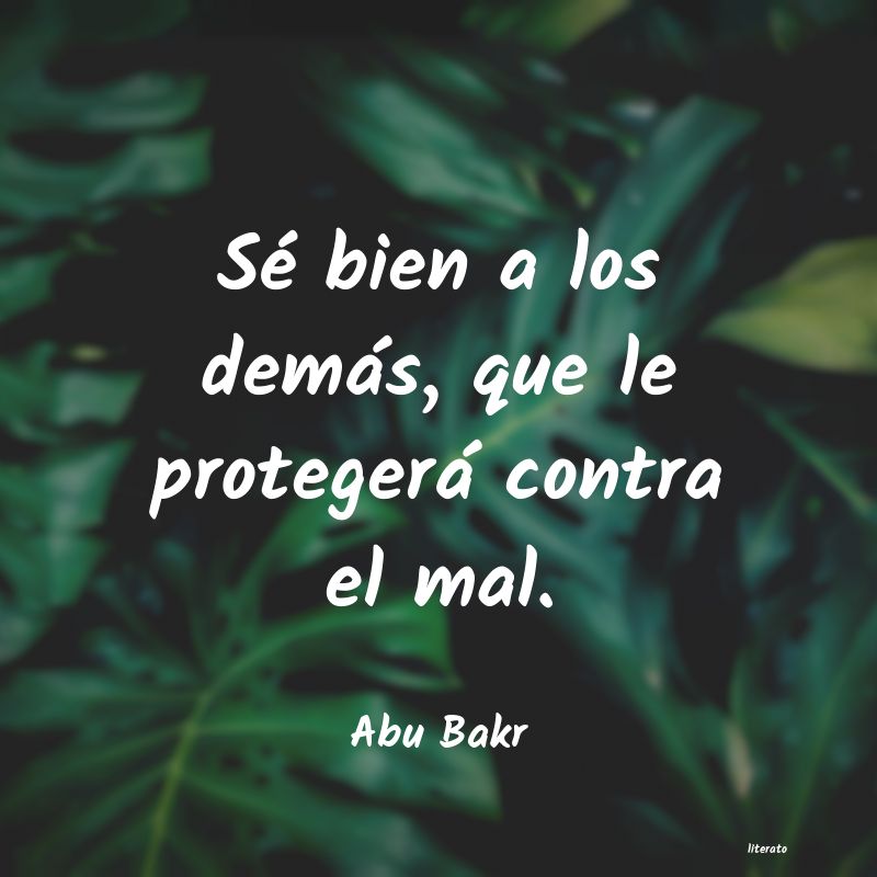 Frases de Abu Bakr