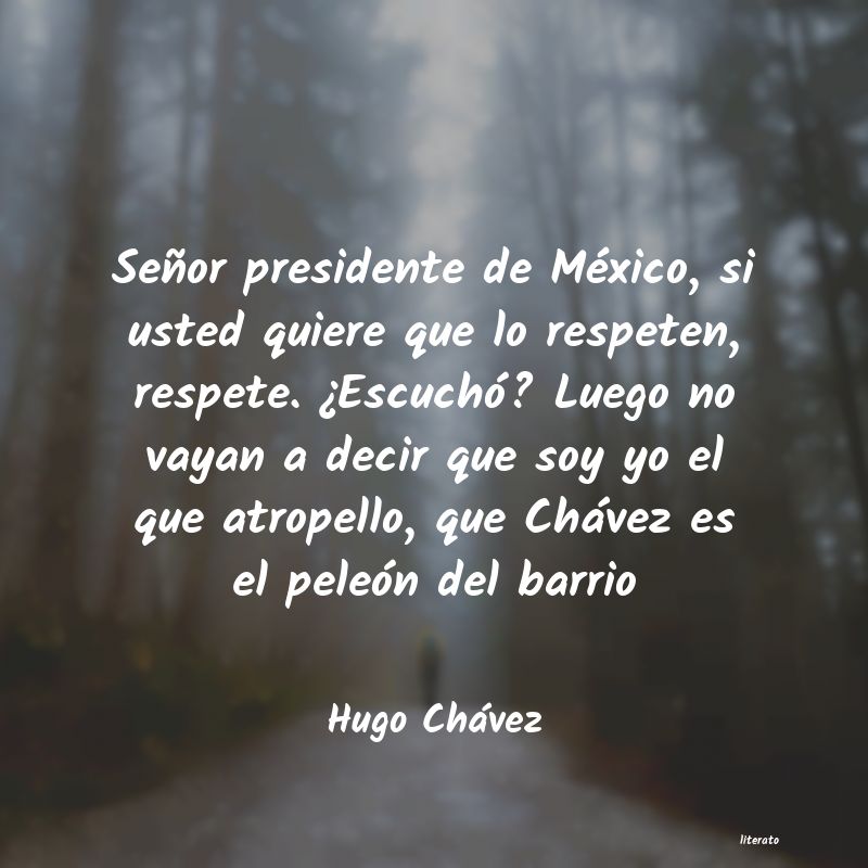 pensamientos de chavez