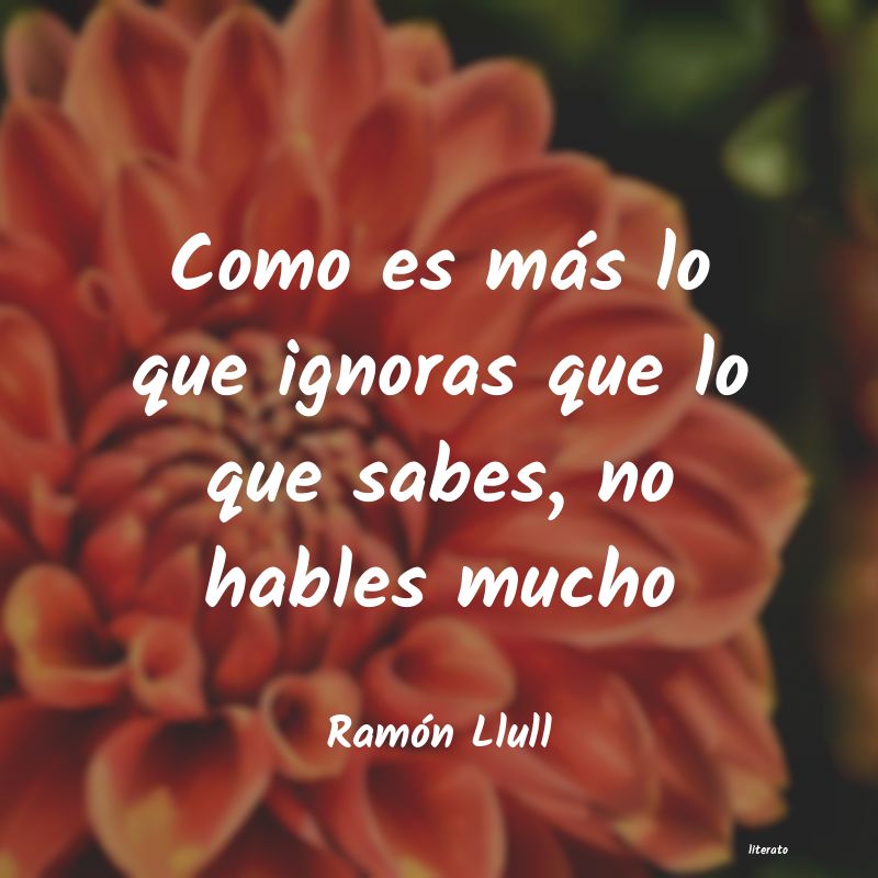 Frases de Ramón Llull