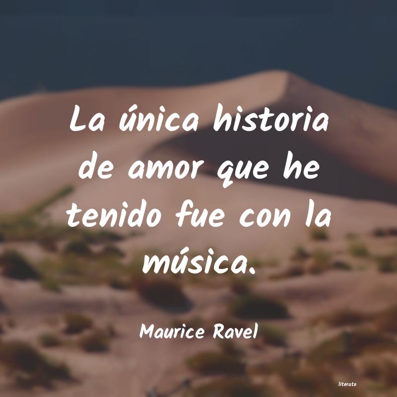 frases de Maurice Ravel