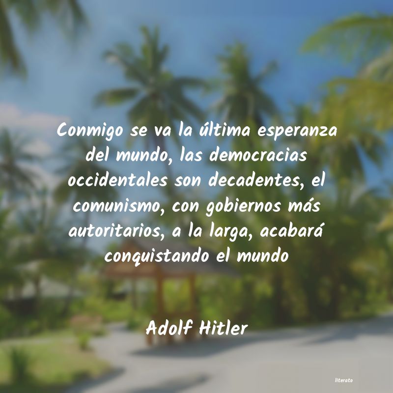 Frases de Adolf Hitler