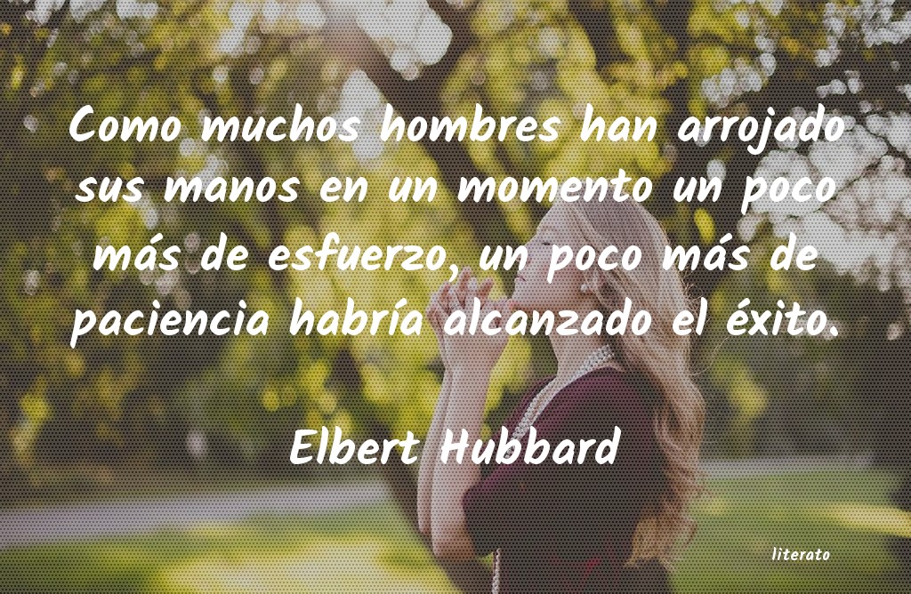 Frases de Elbert Hubbard