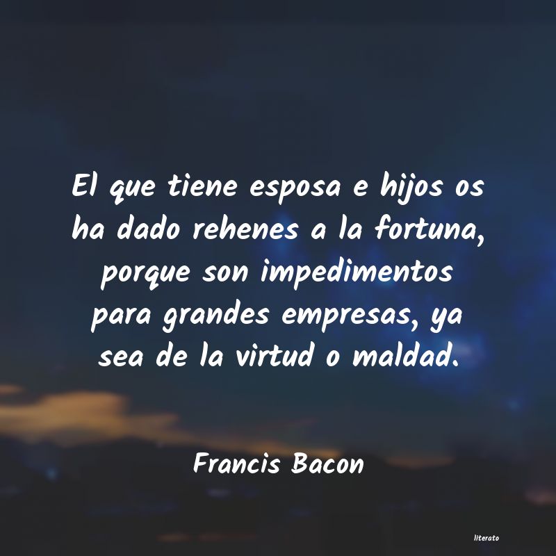 frases de Francis Bacon