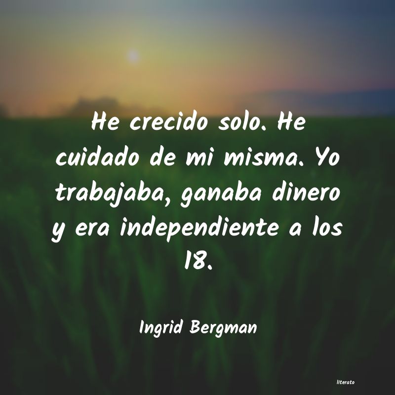 frases de Ingrid Bergman