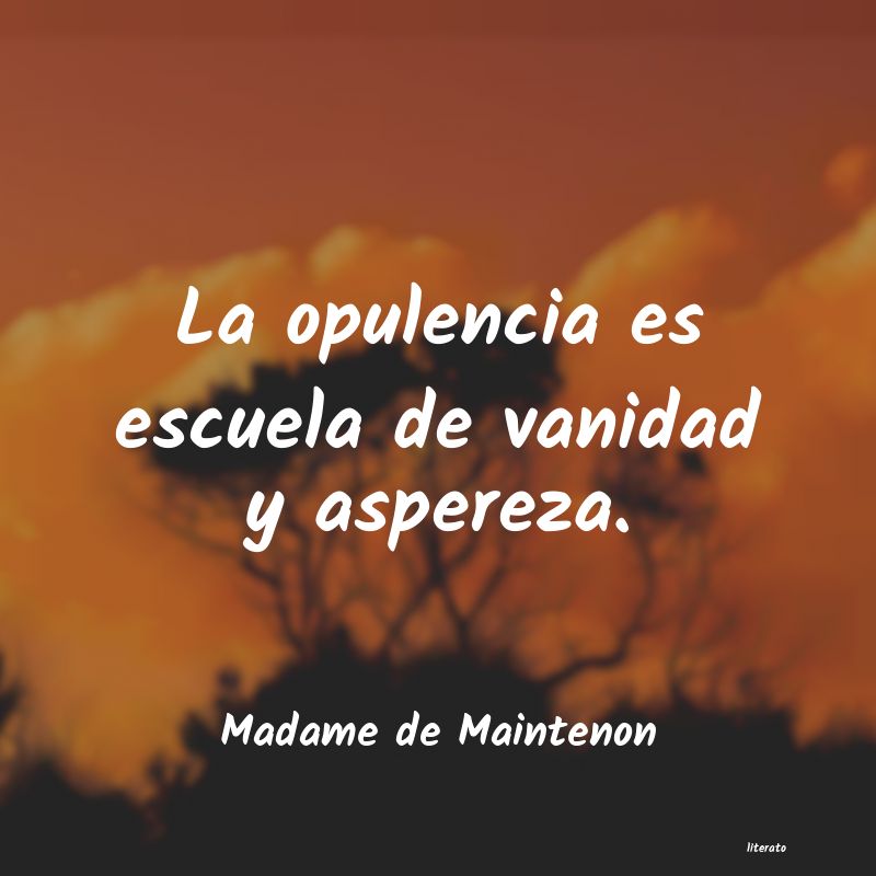 frases de Madame de Maintenon