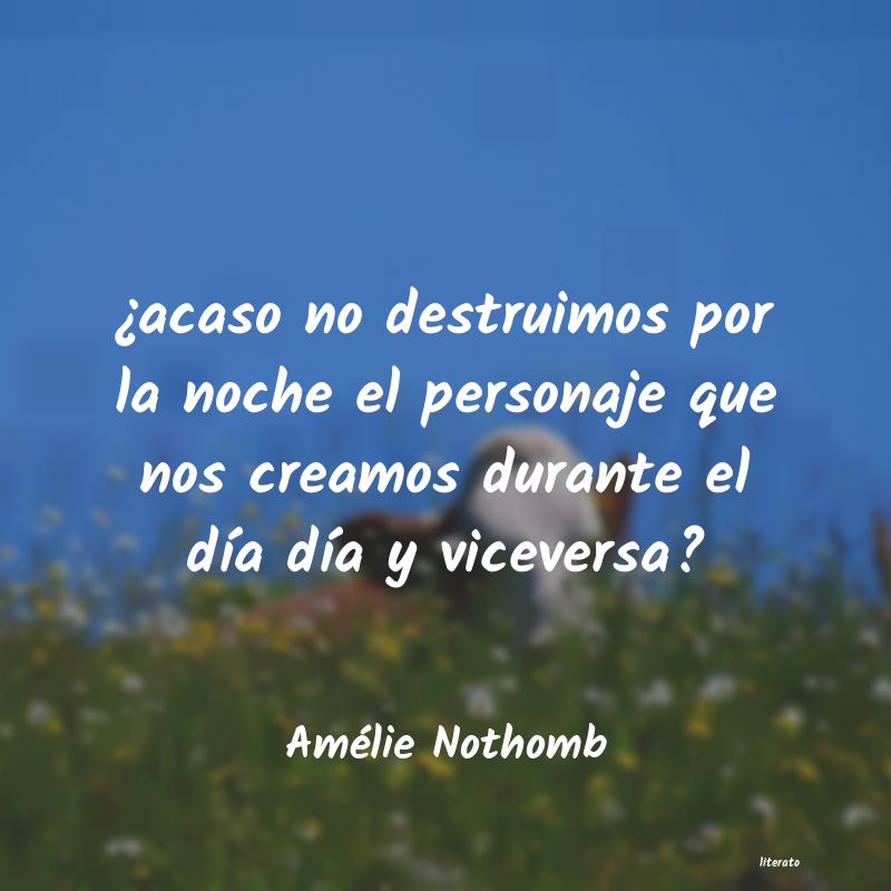 Frases de Amélie Nothomb