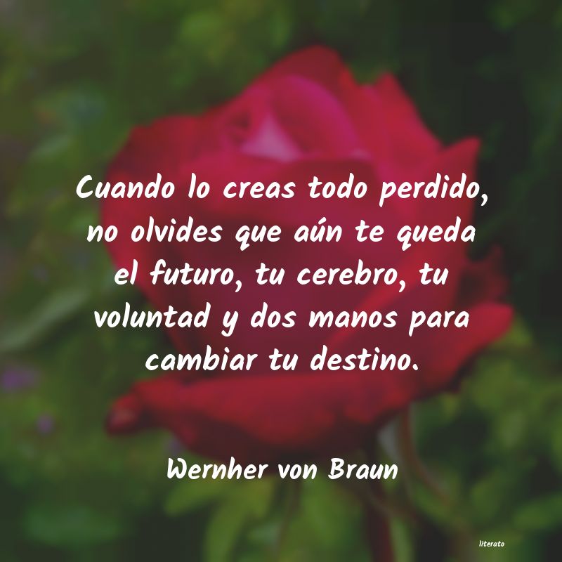 frases de Wernher von Braun