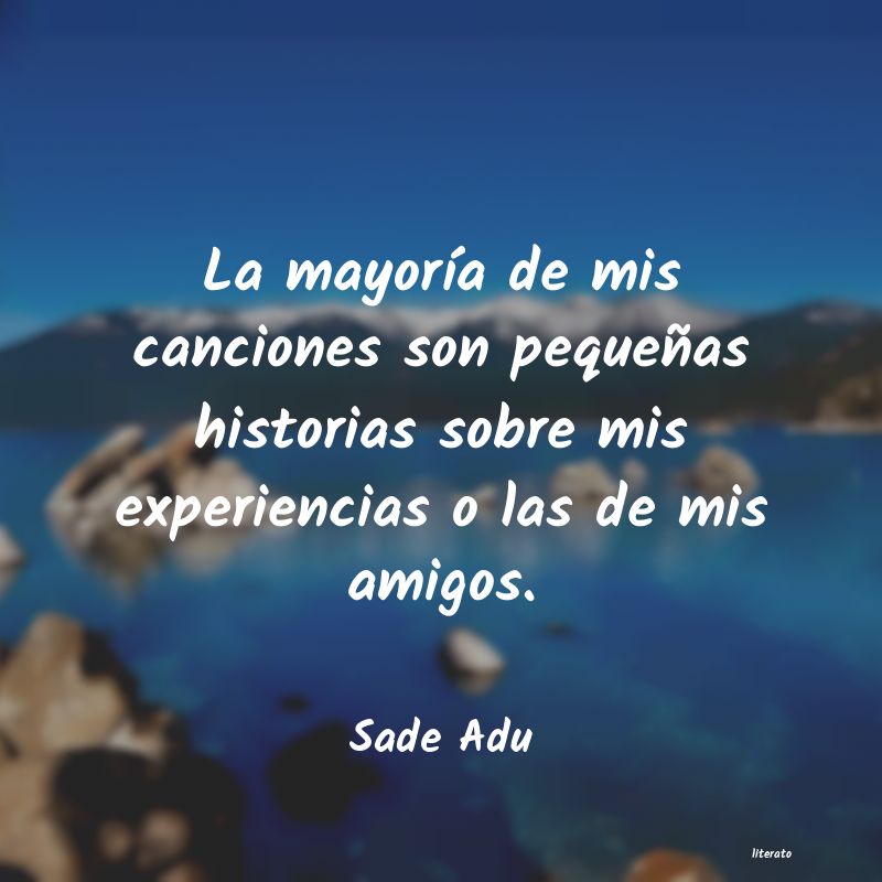 Frases de Sade Adu