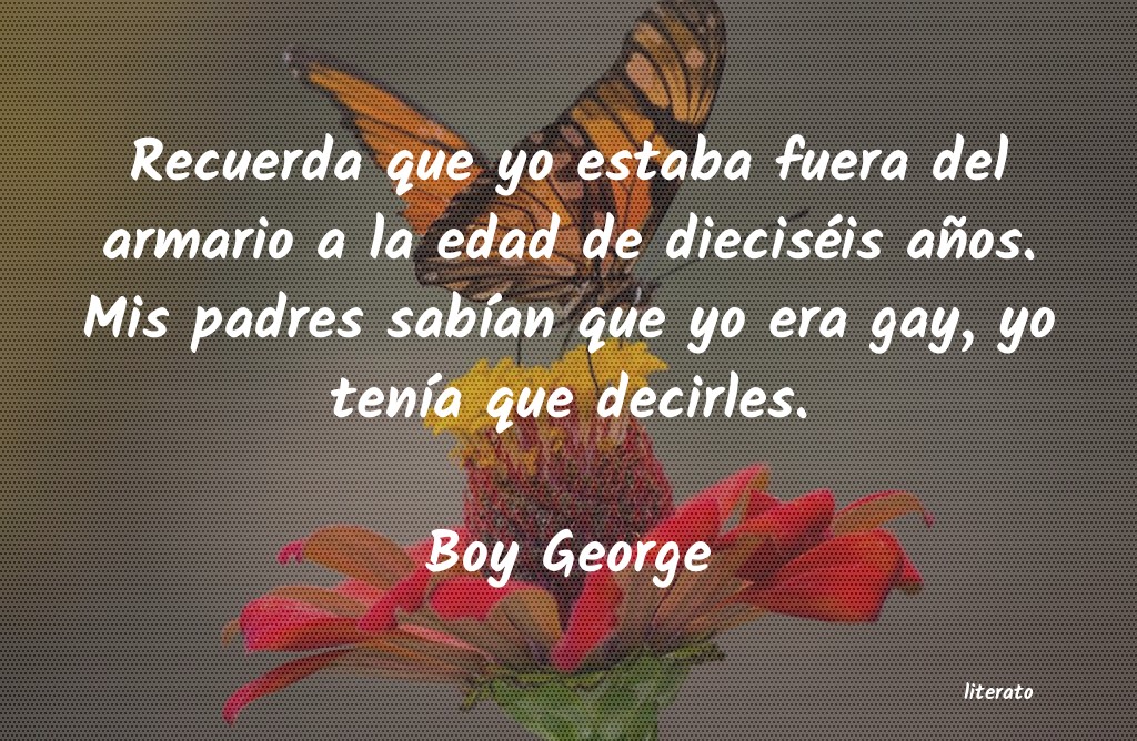 frases de Boy George