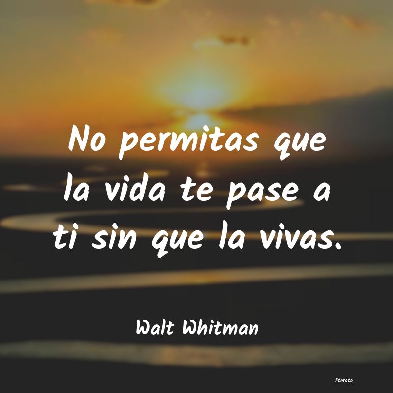 frases de Walt Whitman