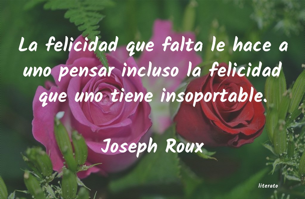 Frases de Joseph Roux