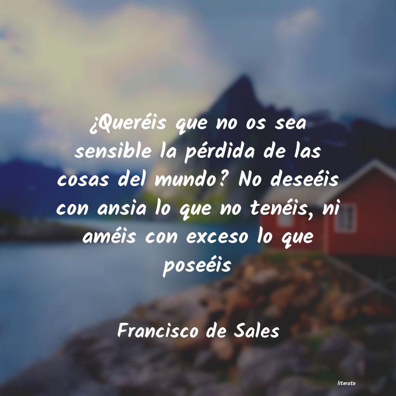 frases de Francisco de Sales