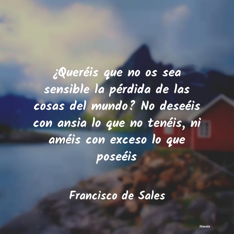 Frases de Francisco de Sales