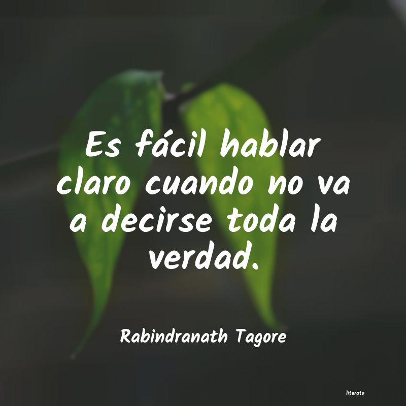 Frases de Rabindranath Tagore