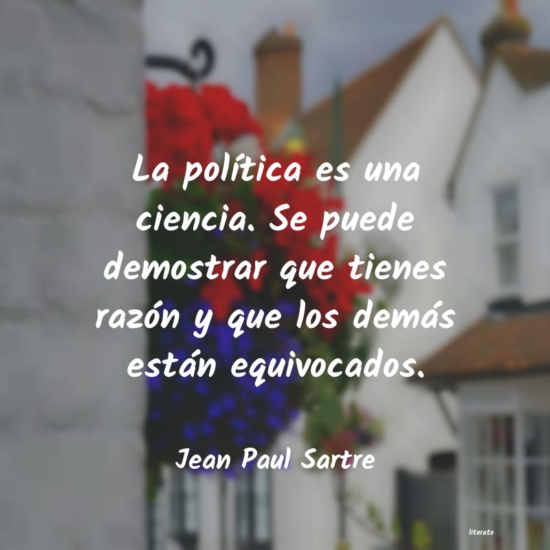 frases de Jean Paul Sartre