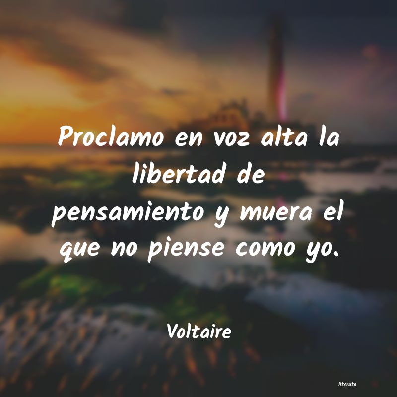 frases de Voltaire