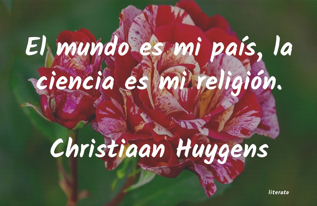 Frases de Christiaan Huygens