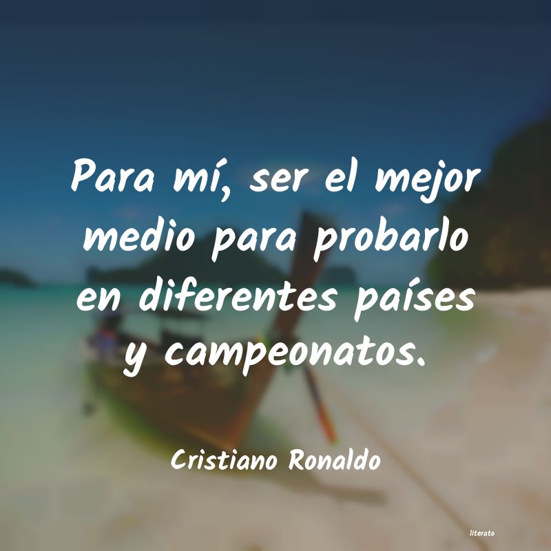 frases de Cristiano Ronaldo