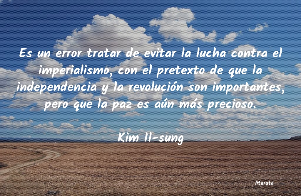 frases de Kim Il-sung