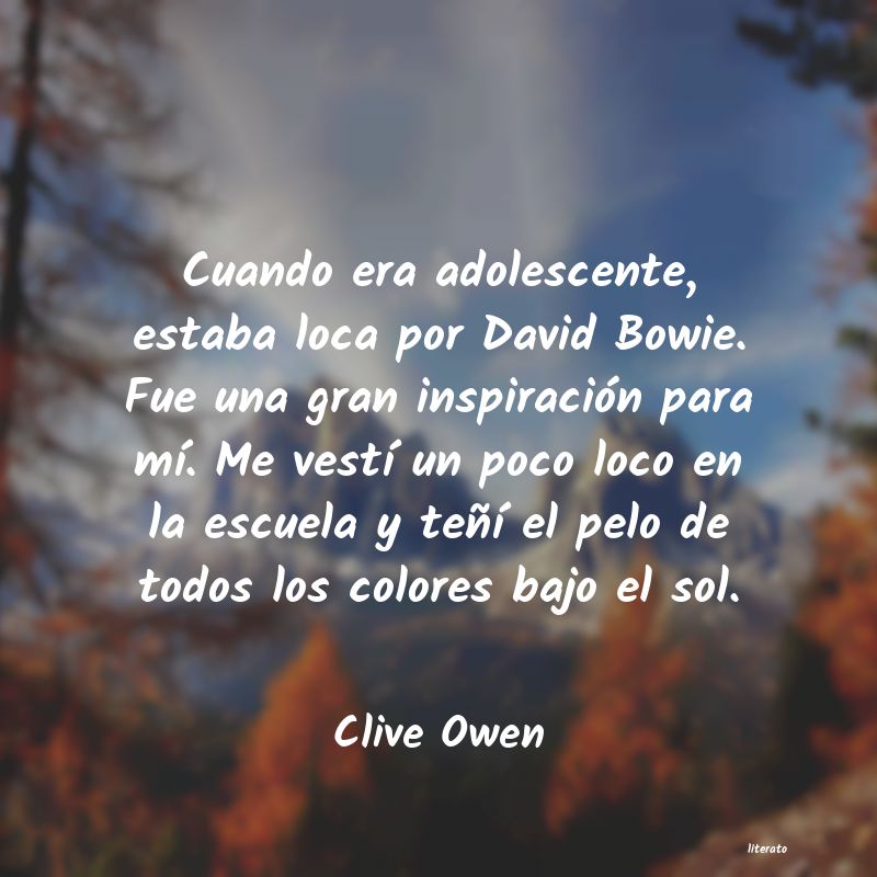 frases de Clive Owen