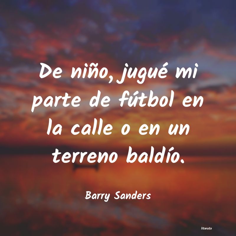 Frases de Barry Sanders