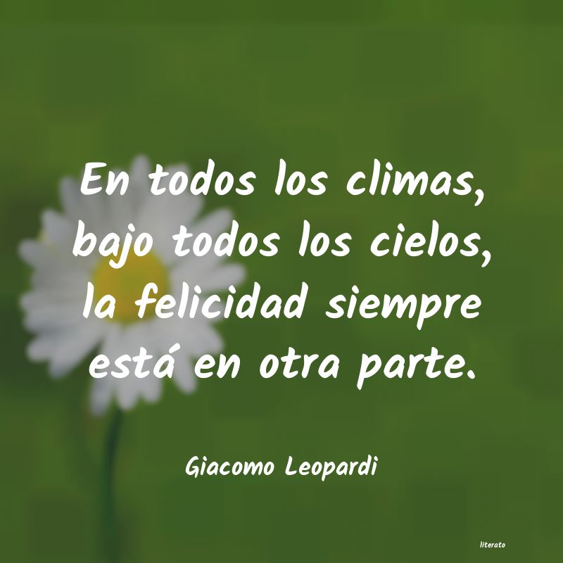 Frases de Giacomo Leopardi