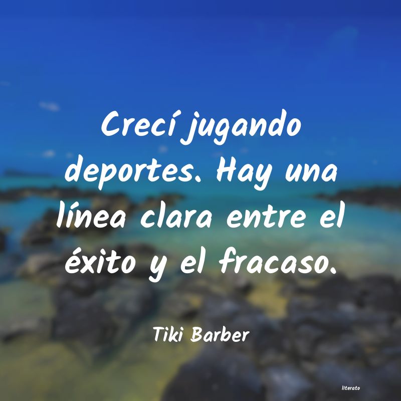 Frases de Tiki Barber