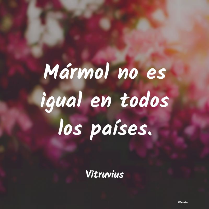 Frases de Vitruvius