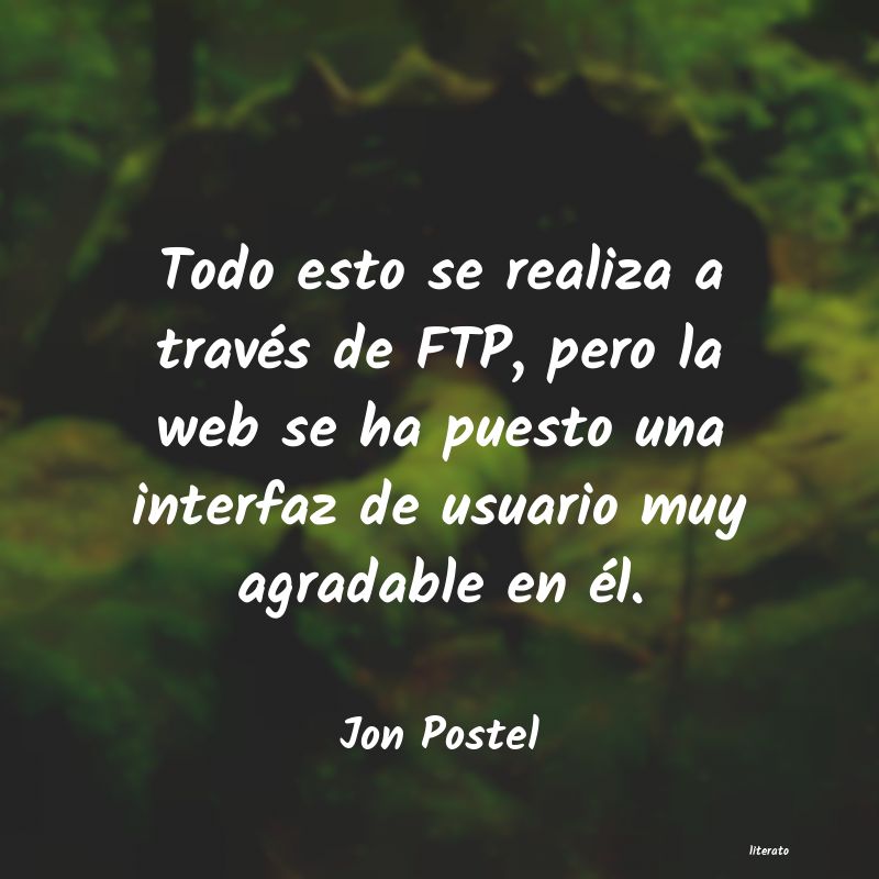 Frases de Jon Postel