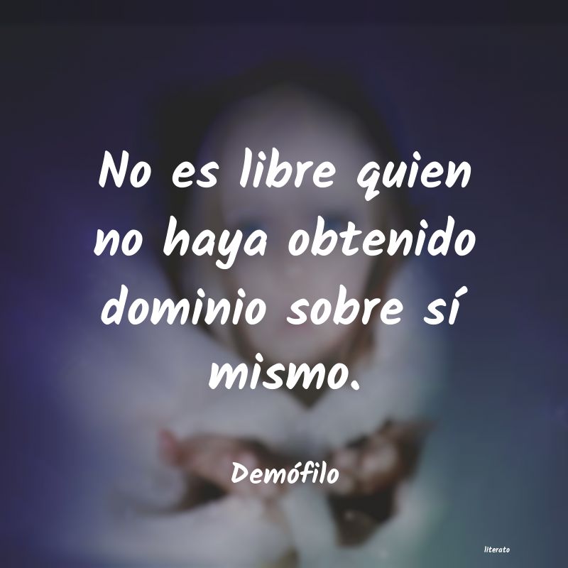 frases de Demófilo