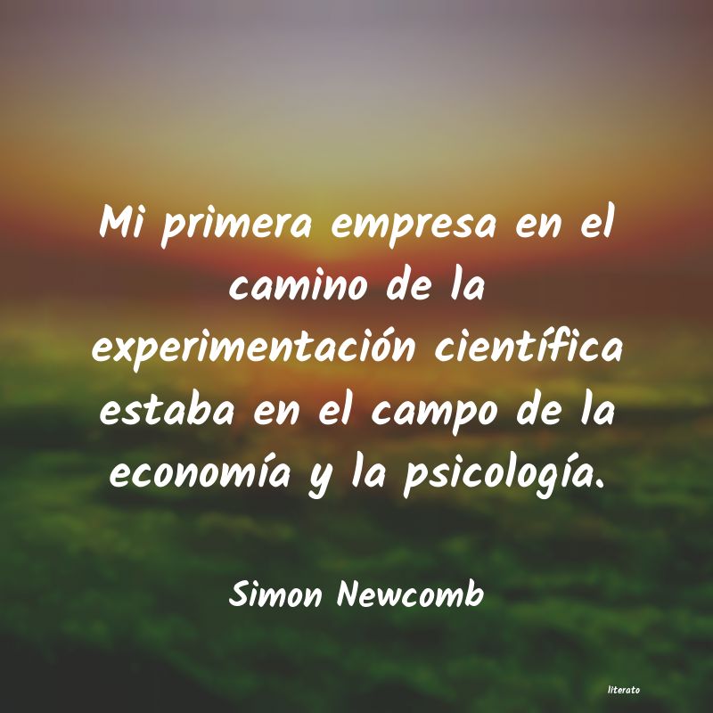 frases de Simon Newcomb