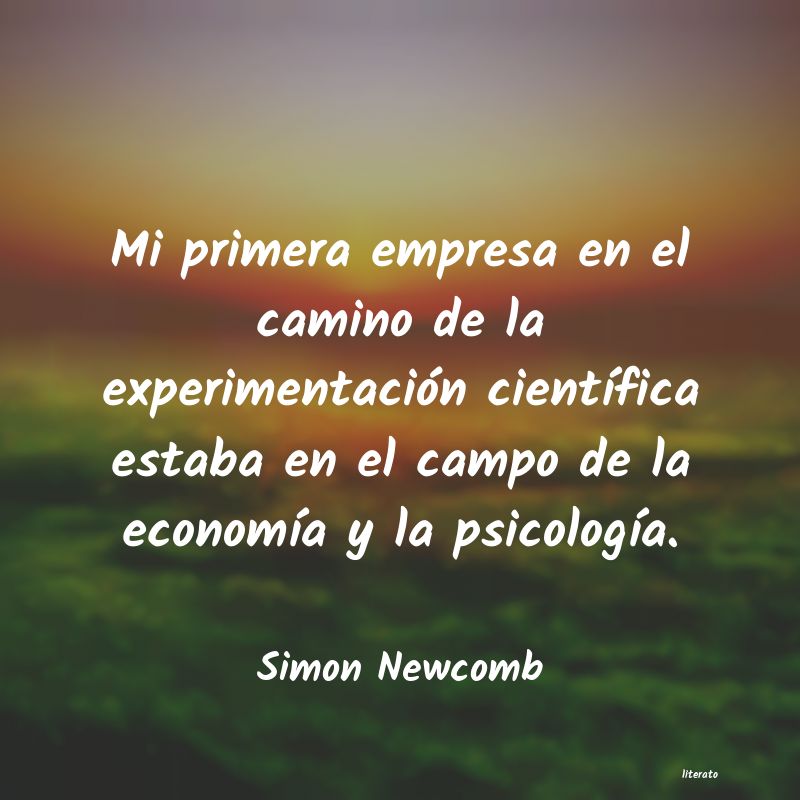 Frases de Simon Newcomb