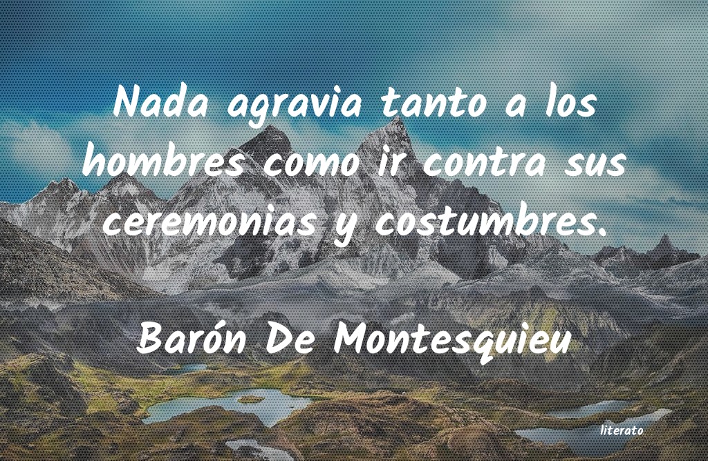 frases de Barón De Montesquieu
