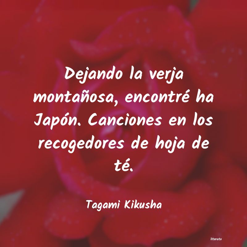 Frases de Tagami Kikusha