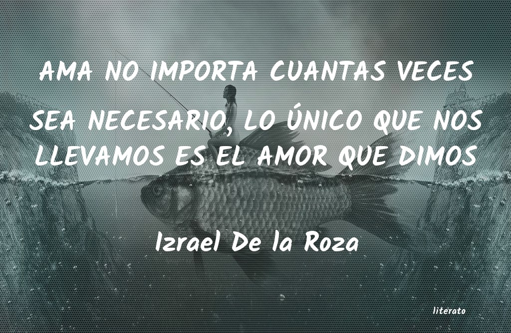 frases de Izrael De la Roza