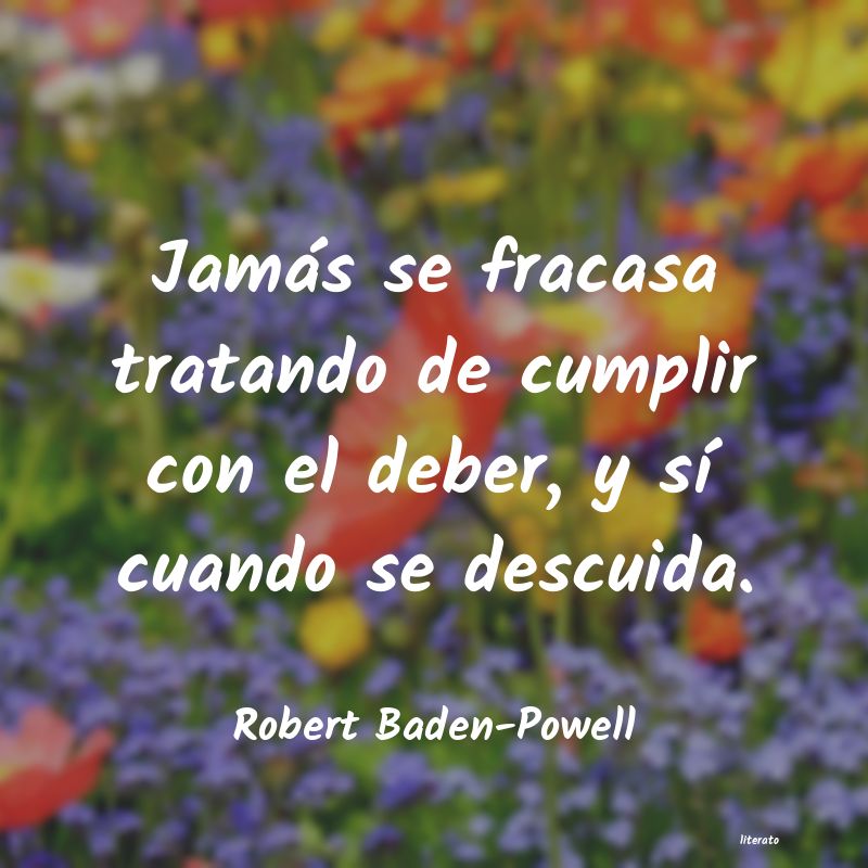 Frases de Robert Baden-Powell