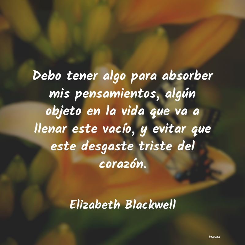 frases de Elizabeth Blackwell