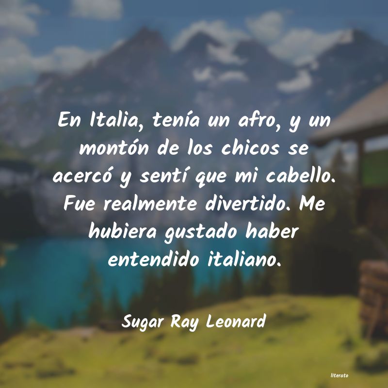 frases de Sugar Ray Leonard