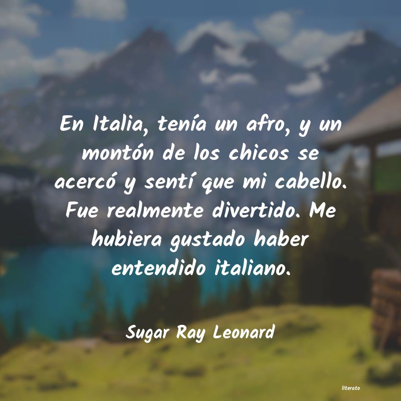 Frases de Sugar Ray Leonard