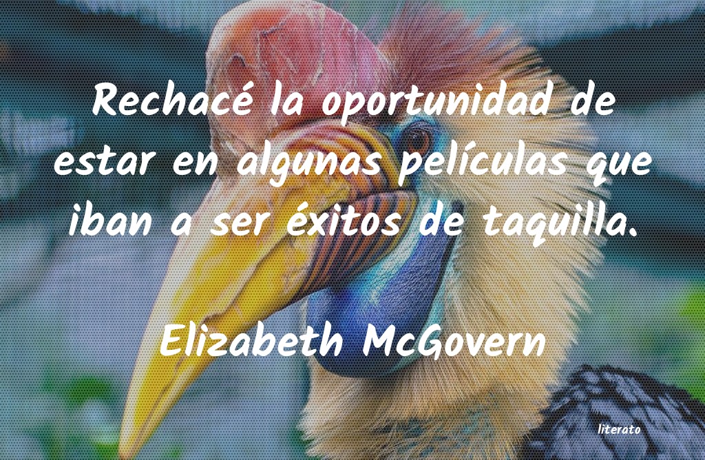 Frases de Elizabeth McGovern