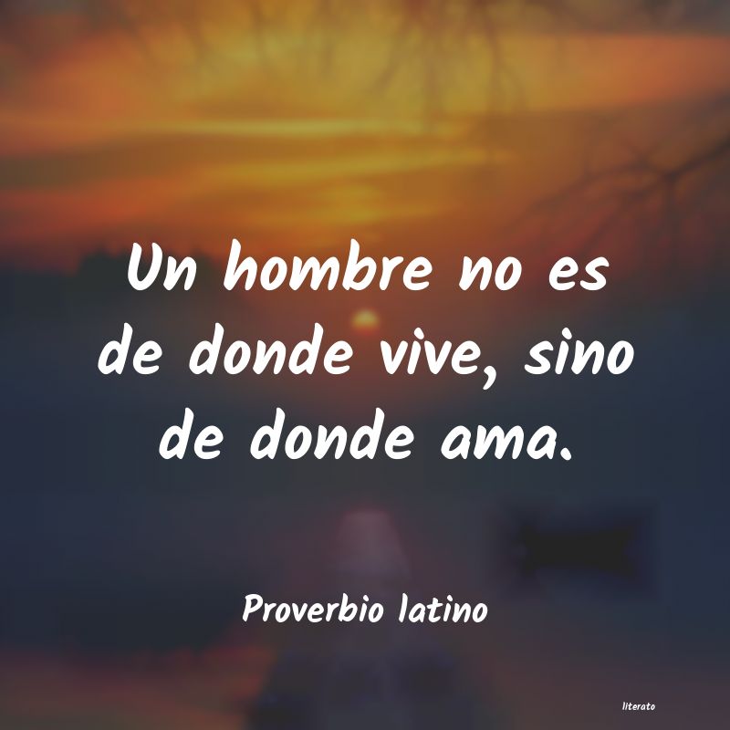 Frases de Proverbio latino