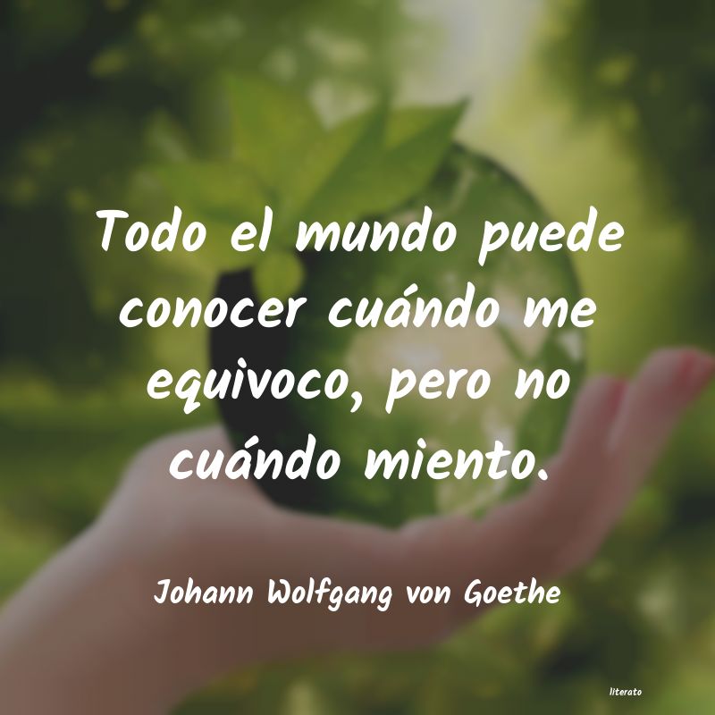 Frases de Johann Wolfgang von Goethe