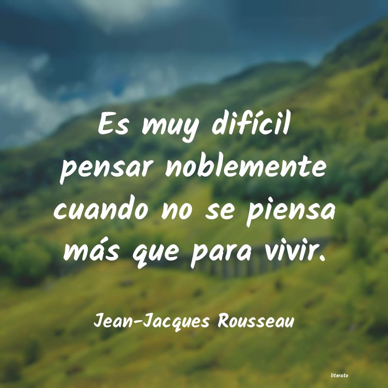 filosofia de jean jacques rousseau