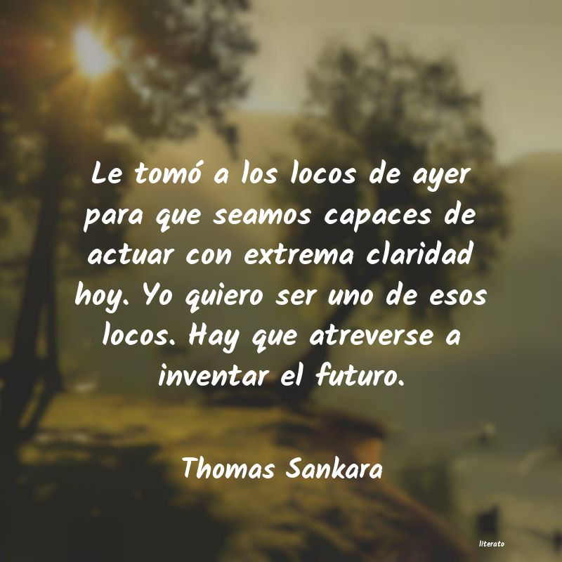 Frases de Thomas Sankara