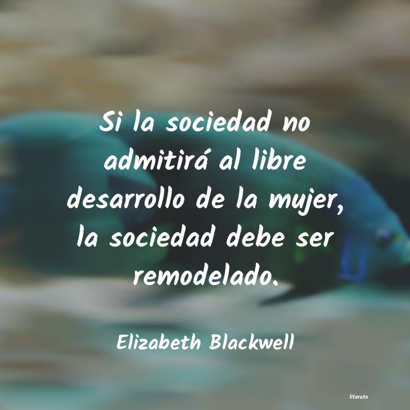 frases de Elizabeth Blackwell