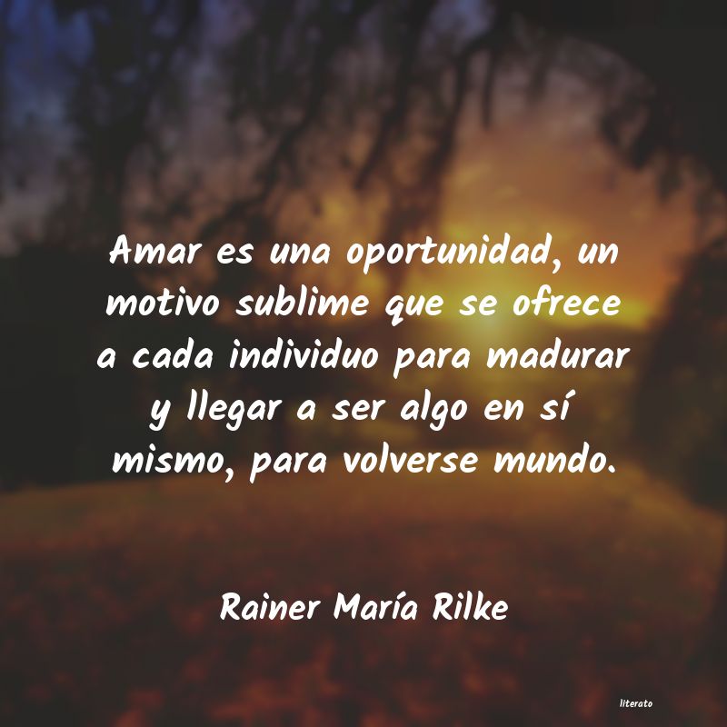 Frases de Rainer María Rilke